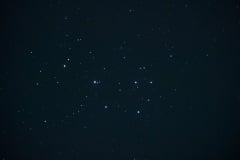 Het Zevengesternte (M45) ofwel de Plejade, een sterrenhoop