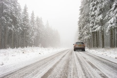 Naast de sneeuw hadden we veel mistig weer